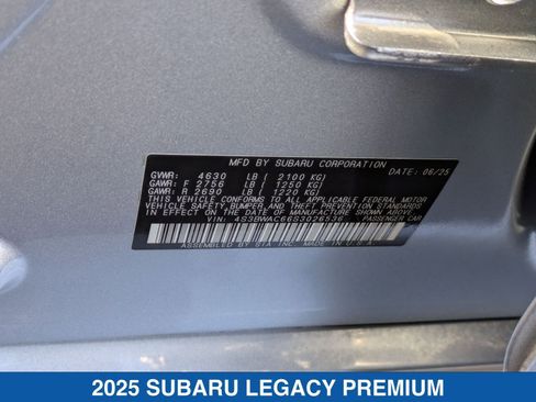 Certified 2025 Subaru Legacy Premium image 73