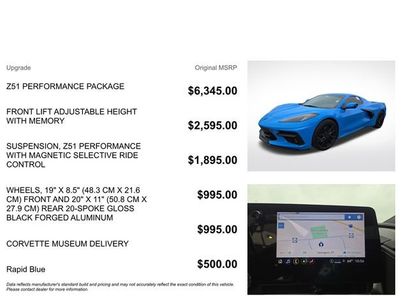 Used 2023 Chevrolet Corvette Stingray Preferred Conv w/ Z51 Performance Package