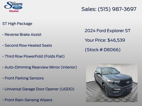 Used 2024 Ford Explorer ST w/ Equipment Group 401A image 24