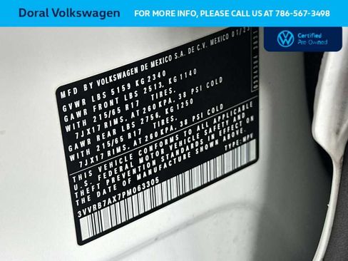 Certified 2023 Volkswagen Tiguan S w/ Driver Assistance Package FWD image 29