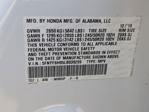 Used 2020 Honda Pilot Elite image 45