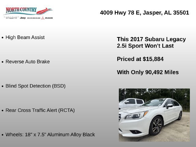 Used 2017 Subaru Legacy 2.5i Sport AWD/4WD image 12