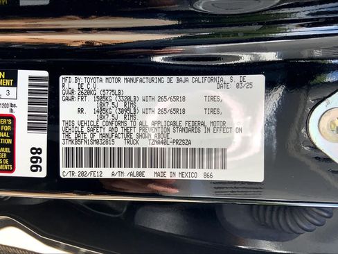 Used 2025 Toyota Tacoma TRD Sport RWD image 33