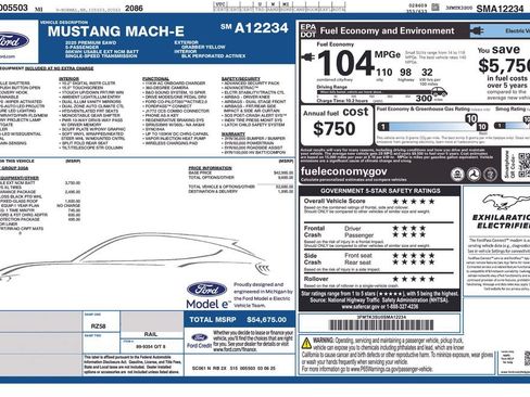 Used 2025 Ford Mustang Mach-E Premium w/ Sport Appearance Package AWD/4WD image 1