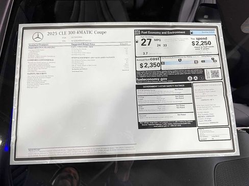 New 2025 Mercedes-Benz CLE 300 4MATIC Coupe image 32