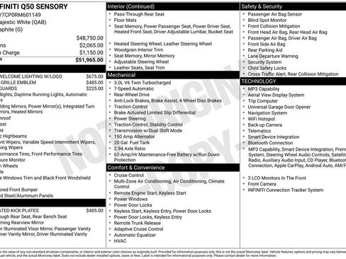 Used 2024 INFINITI Q50 Sensory RWD image 28
