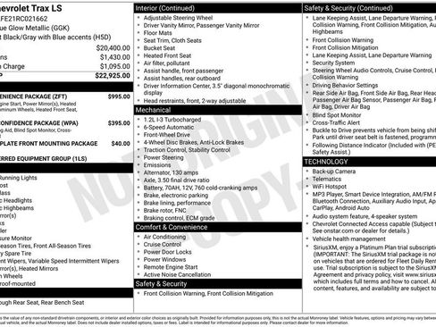 Used 2024 Chevrolet Trax LS w/ LS Convenience Package FWD image 7