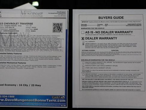 Used 2015 Chevrolet Traverse LT image 23