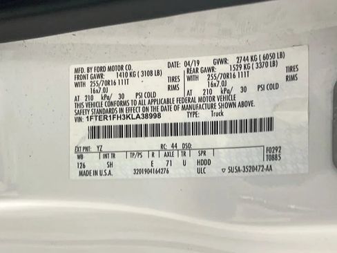 Used 2019 Ford Ranger XL w/ Equipment Group 101A Mid AWD/4WD image 28