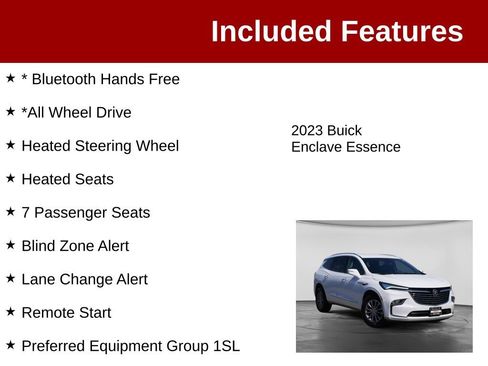 Used 2023 Buick Enclave Essence AWD/4WD image 3