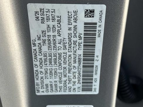 Certified 2026 Honda CR-V EX-L image 31
