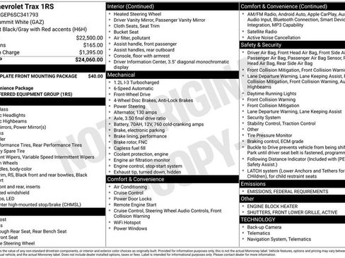 New 2025 Chevrolet Trax RS image 26