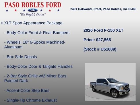 Used 2020 Ford F150 XLT w/ Equipment Group 302A Luxury RWD image 6
