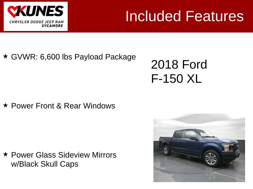 Used 2018 Ford F150 XL w/ Equipment Group 101A Mid AWD/4WD image 3