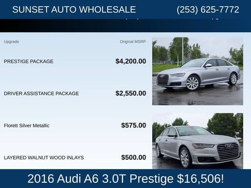 Used 2016 Audi A6 3.0T Prestige w/ Prestige Package AWD/4WD image 25