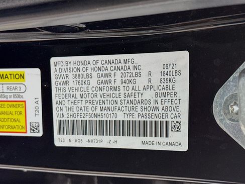 Used 2022 Honda Civic Sport image 38