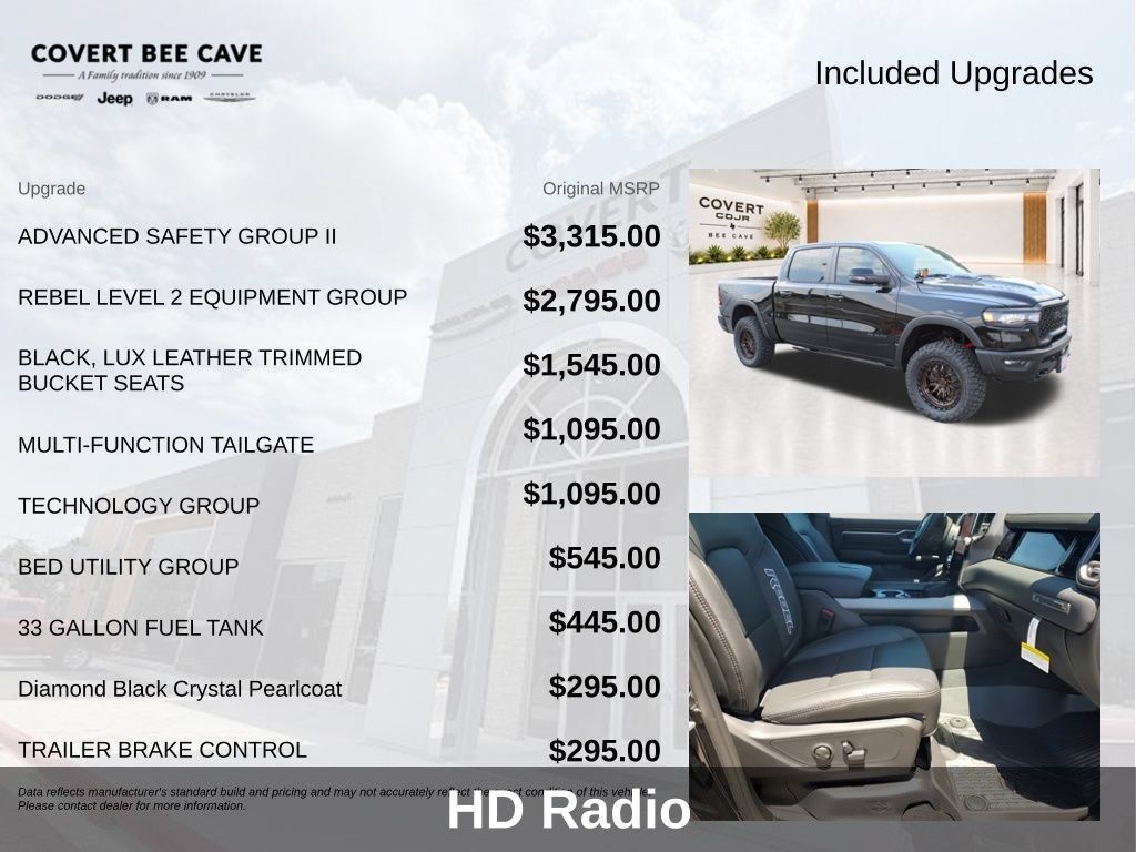 New 2026 RAM 1500 Rebel w/ Advanced Safety Group II AWD/4WD image 12