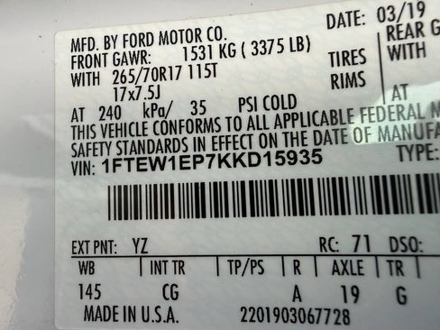 Used 2019 Ford F150 XL w/ XL Power Equipment Group AWD/4WD image 34