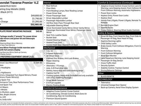 Used 2023 Chevrolet Traverse Premier AWD/4WD image 2