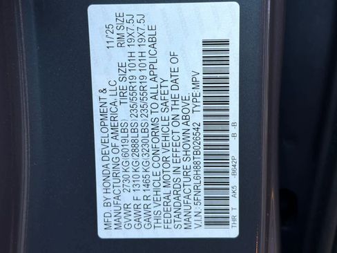 New 2026 Honda Odyssey Touring image 30