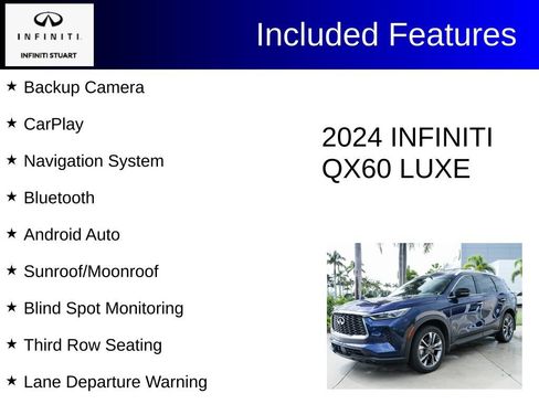 Used 2024 INFINITI QX60 Luxe w/ Cargo Package AWD/4WD image 2