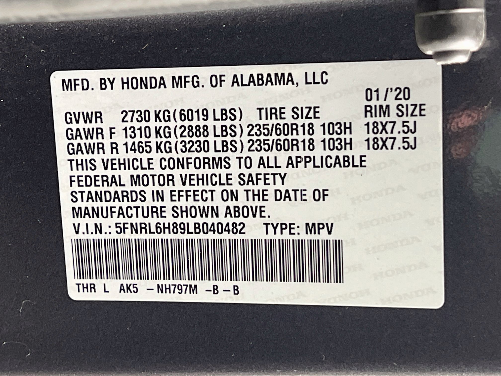 Used 2020 Honda Odyssey Touring image 28