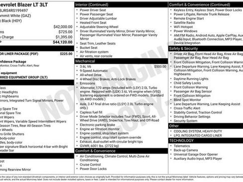 Certified 2024 Chevrolet Blazer LT w/ LPO, Floor Liner Package AWD/4WD image 57