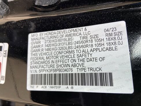 Used 2023 Honda Ridgeline RTL image 33