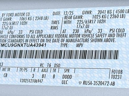 New 2026 Ford Escape Active w/ Cold Weather Package AWD/4WD image 40