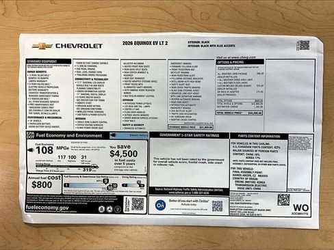 New 2026 Chevrolet Equinox EV LT image 13