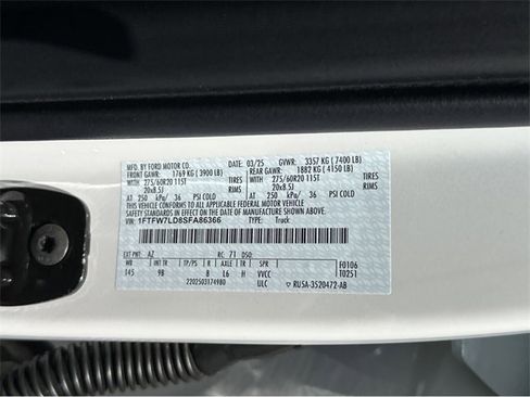 New 2025 Ford F150 Platinum w/ Equipment Group 702A High image 40