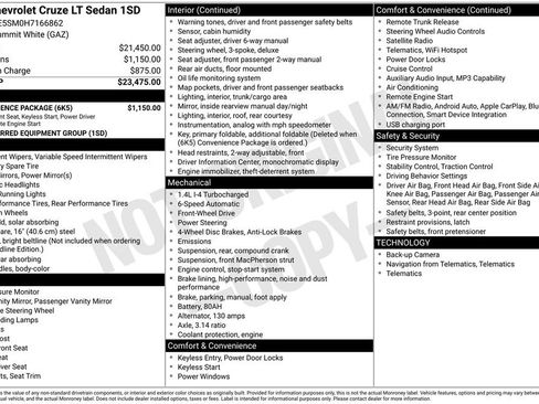 Used 2017 Chevrolet Cruze LT w/ Convenience Package FWD image 16