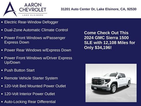 Used 2024 GMC Sierra 1500 SLE RWD image 25