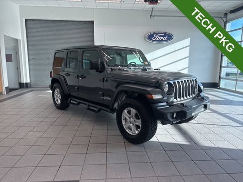 Used 2021 Jeep Wrangler Unlimited Sport w/ Sun And Sound Package AWD/4WD image 1