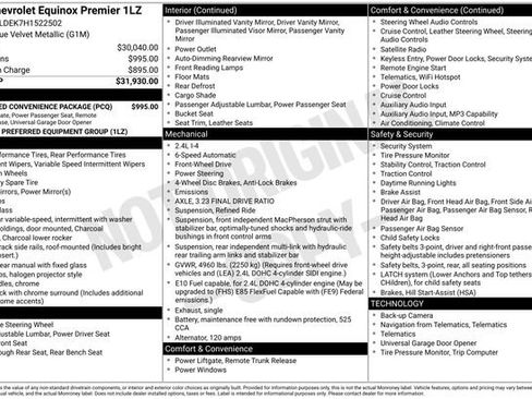 Used 2017 Chevrolet Equinox Premier w/ Enhanced Convenience Package FWD image 4