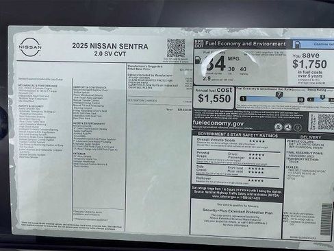 Certified 2025 Nissan Sentra SV FWD image 6