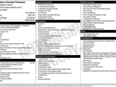 New 2026 Subaru Forester Premium AWD/4WD image 4