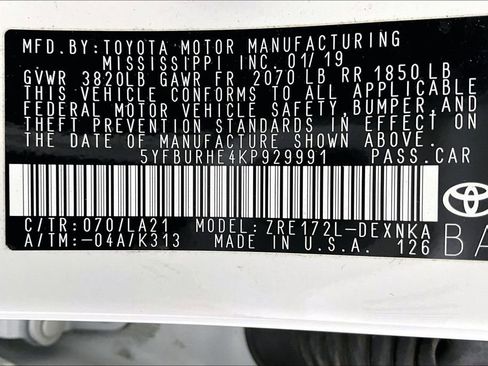 Used 2019 Toyota Corolla XLE image 43