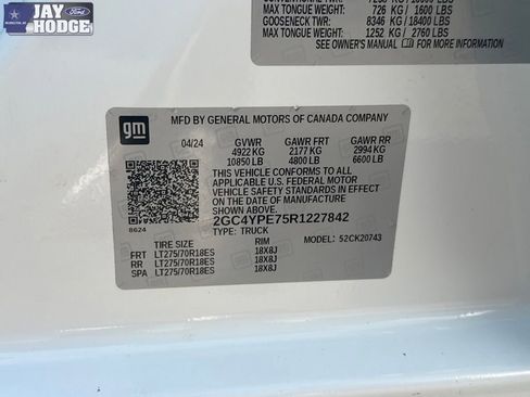 Used 2024 Chevrolet Silverado 2500 LTZ w/ LTZ Convenience Package AWD/4WD image 9