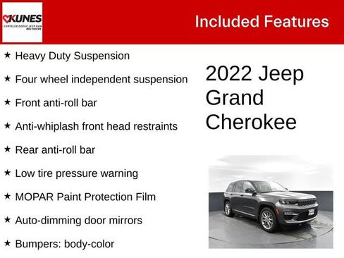 Used 2022 Jeep Grand Cherokee Summit w/ MOPAR Finishing Package AWD/4WD image 4