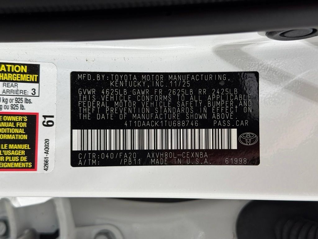 Used 2026 Toyota Camry LE FWD image 28