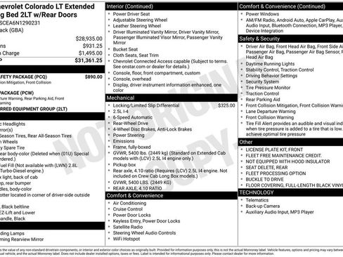 Certified 2022 Chevrolet Colorado LT w/ Fleet Safety Package image 45