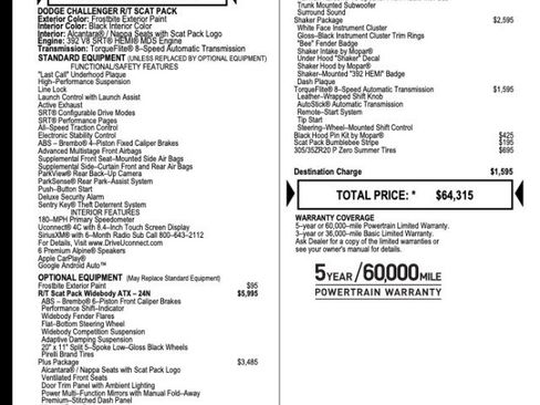 Used 2023 Dodge Challenger R/T Scat Pack image 74