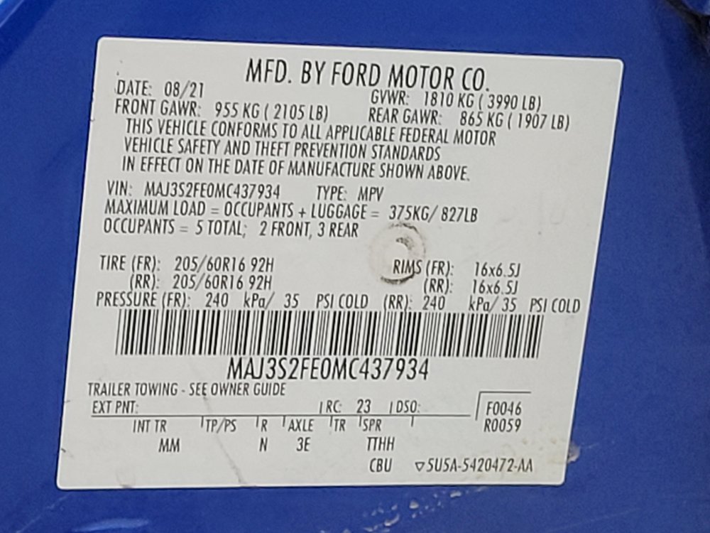 Used 2021 Ford EcoSport S FWD image 33