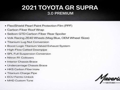 Used 2021 Toyota Supra Premium w/ Driver Assist Package image 5
