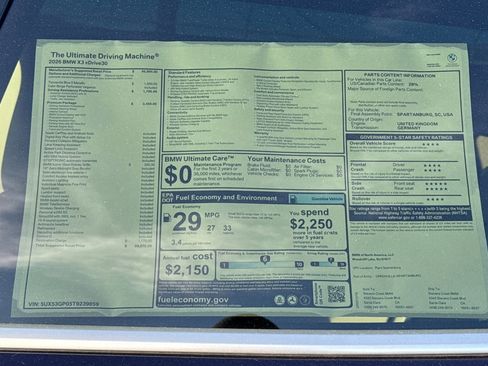 New 2026 BMW X3 xDrive30 w/ Premium Package image 29