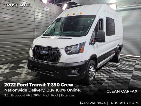 Used 2022 Ford Transit 350 148 High Roof Extended DRW RWD image 36