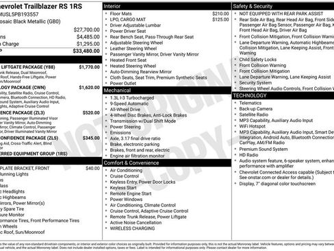 Certified 2023 Chevrolet TrailBlazer RS w/ Sun and Liftgate Package AWD/4WD image 41
