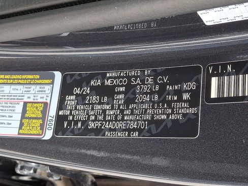 Certified 2024 Kia Forte LX FWD image 25