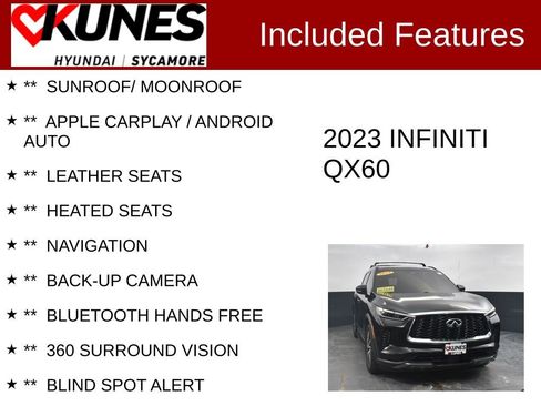 Used 2023 INFINITI QX60 Autograph w/ Cargo Package AWD/4WD image 2
